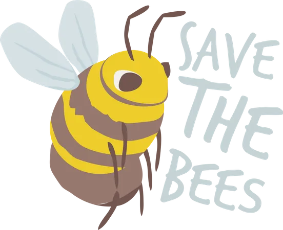 Salvar a las abejas  Ilustración