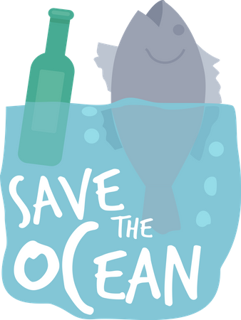 Salvar el océano  Ilustración