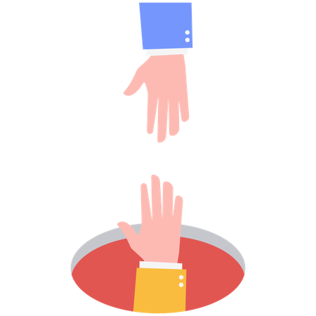 Salvation of man  Illustration