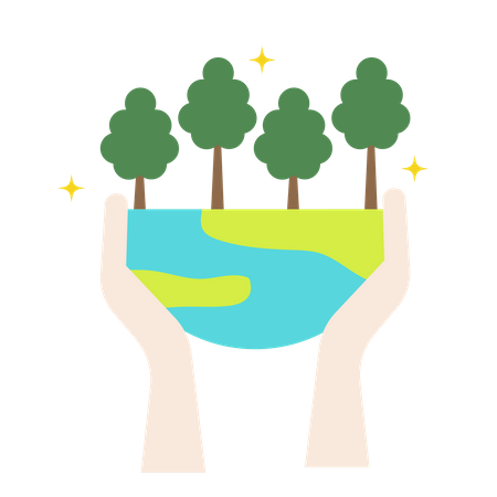 Salve a floresta  Ilustração