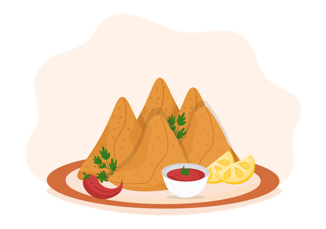 Samosa  Illustration