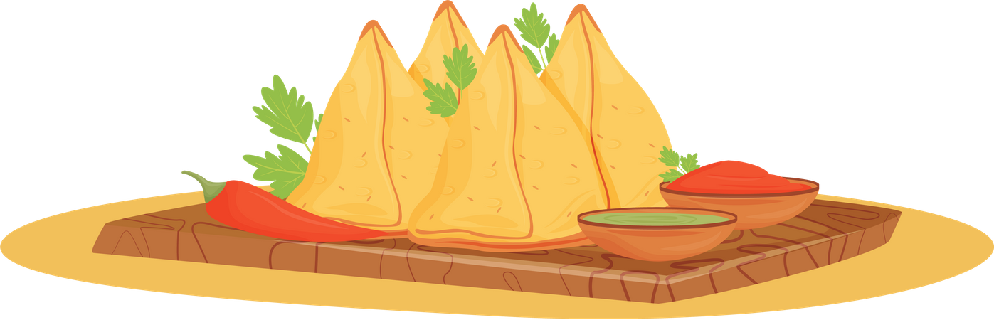 Samosas  Illustration