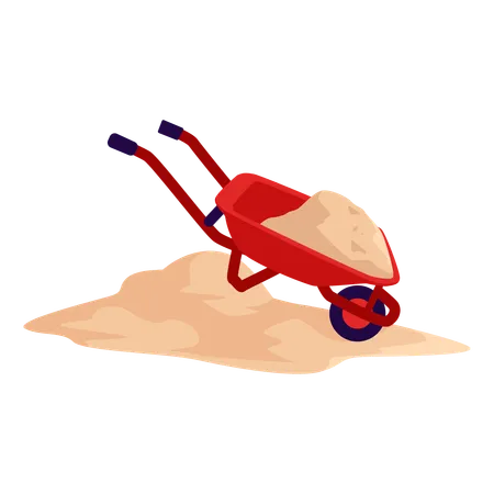 Sand Cart  Illustration