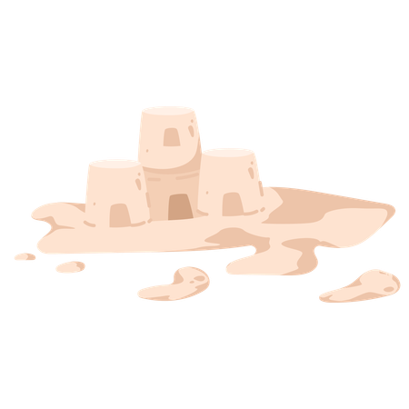 Sand Castle  Illustration