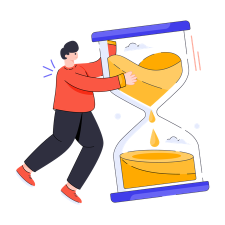 Sand Clock  Illustration