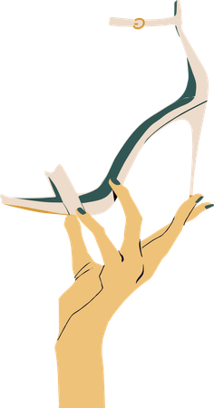 Sandal Trendy Luxury Heels  Illustration