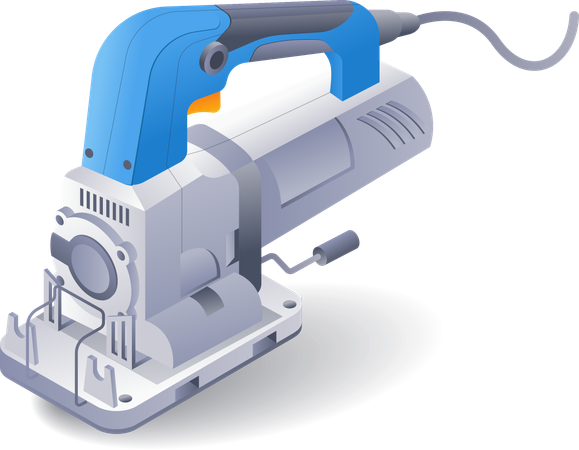 Sanding machine carpenter tool  Illustration