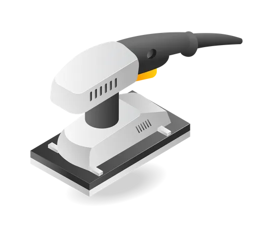 Sanding machine  Illustration