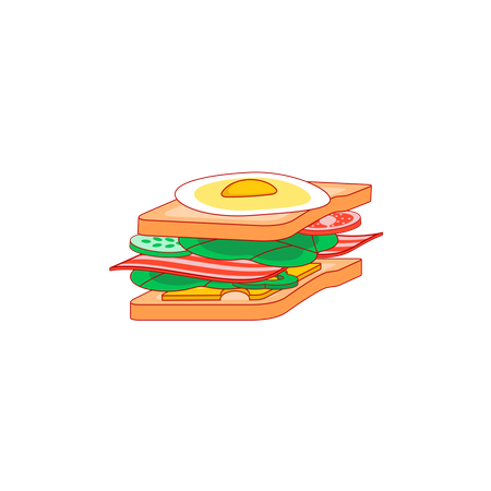 Sanduíche  Ilustração