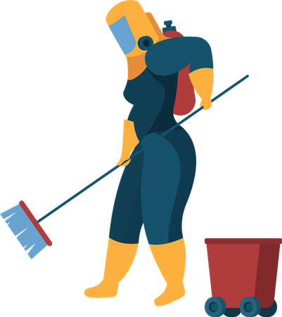 Sanitizing service  イラスト