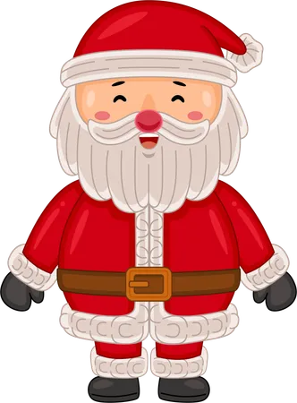 Santa claus giving standing pose  Illustration