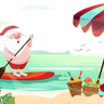 summer hot xmas holidays illustration free download