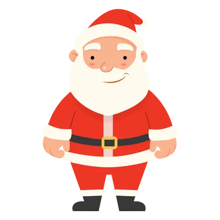 Santa Claus standing still  Illustration