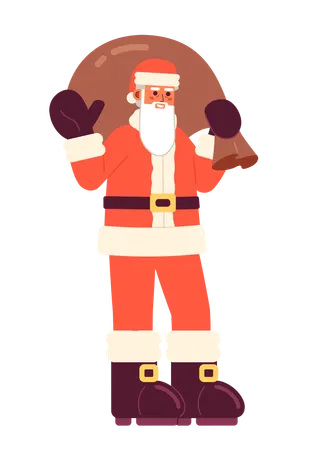 Santa Claus with Gift bag  Illustration