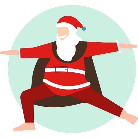 Santa dancing  Illustration