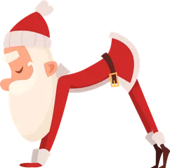Healthy Santa Illustration Pack