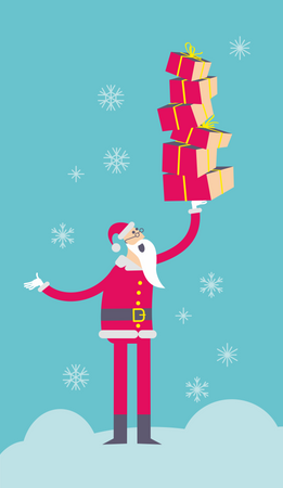 Santa Show Gifts  Illustration