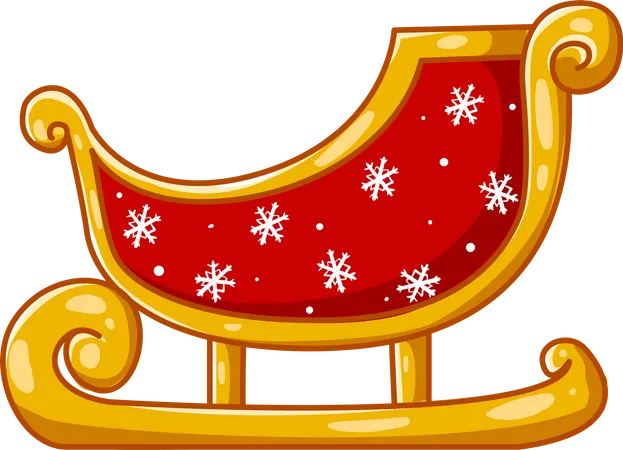 Santa train  Illustration