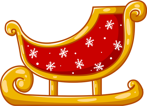 Santa train  Illustration