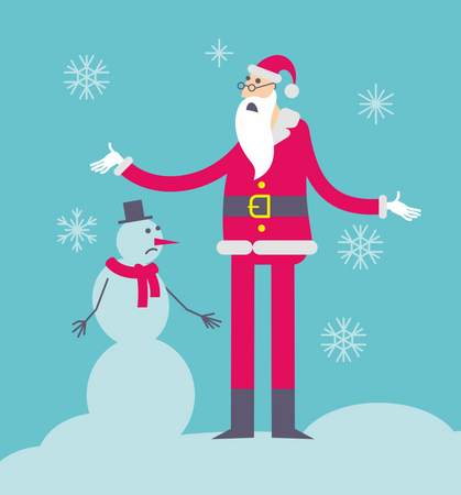 Santa Without Gifts  Illustration