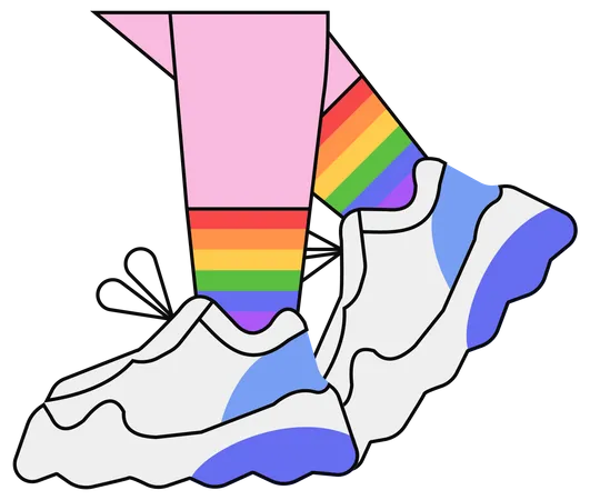 Sapatos em lgbt  Ilustração