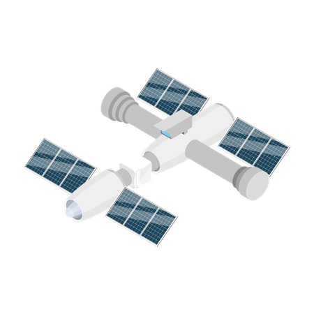 Satélite  Ilustração