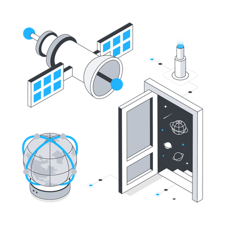 Satellite  Illustration