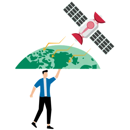 Satellite Navigation System  Illustration