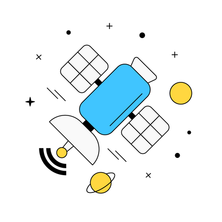 Satellite Technology  Illustration