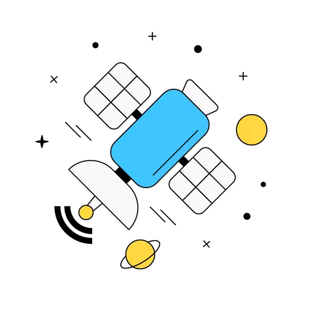 Satellite Technology  Illustration