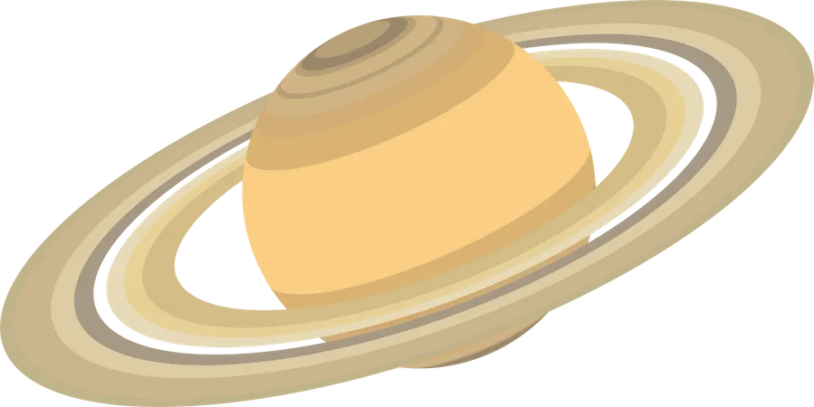 Saturn Planet  Illustration