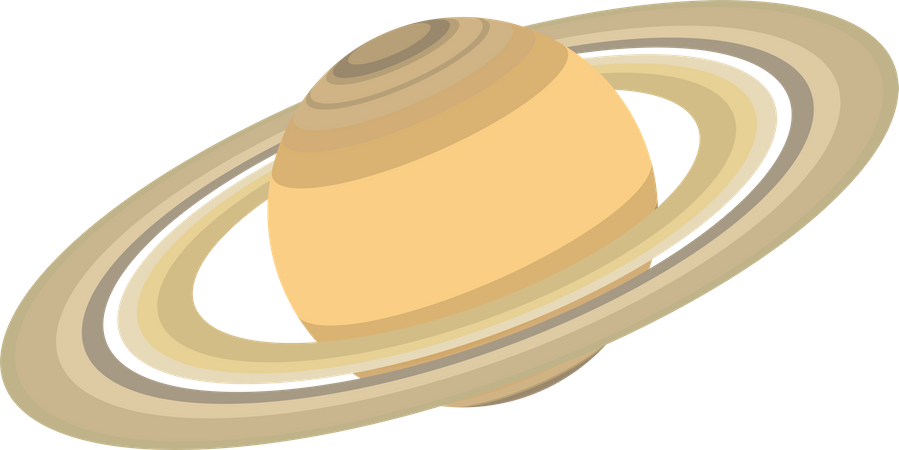 Saturn Planet  Illustration