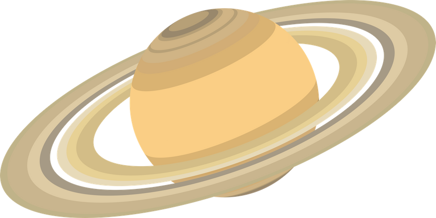 Saturn Planet  Illustration