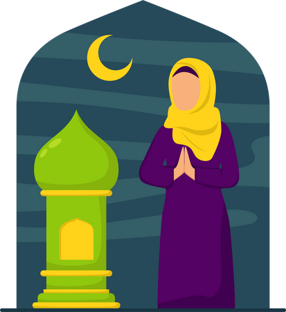 Saudação do Ramadã  Ilustração