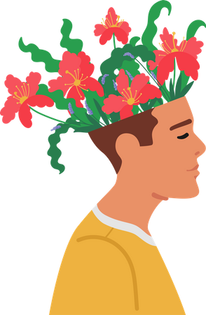 Saúde mental  Ilustração