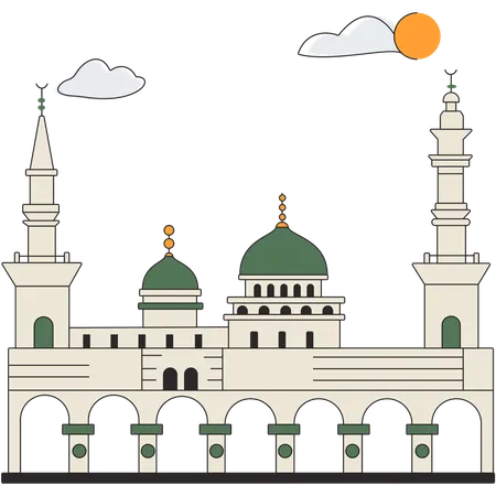 Saudi Arabia - Al-Masjid an-Nabawi  Illustration