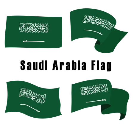 Saudi Arabia flag  Illustration