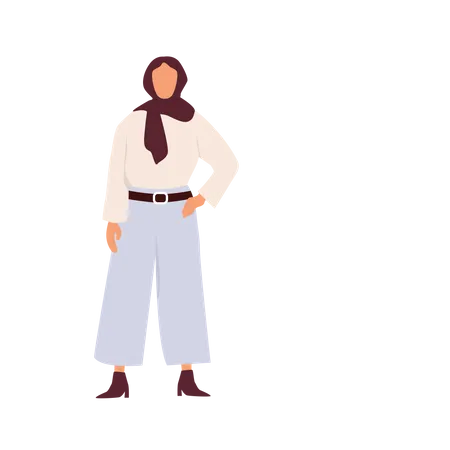 Saudi Businesswoman Illustration