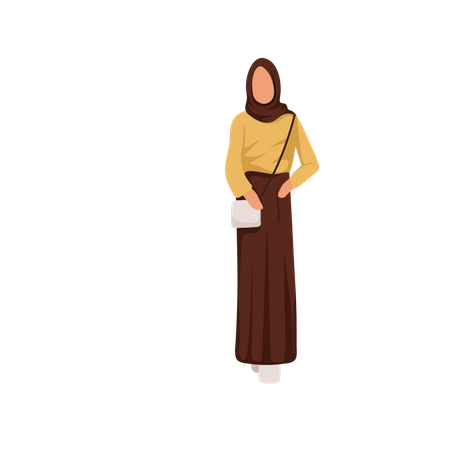 Saudi Woman Illustration