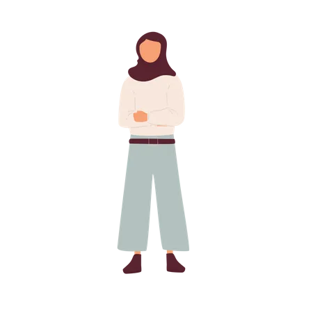 Saudi Woman Illustration