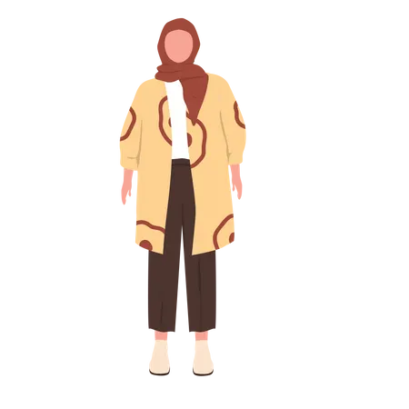 Saudi Woman Illustration