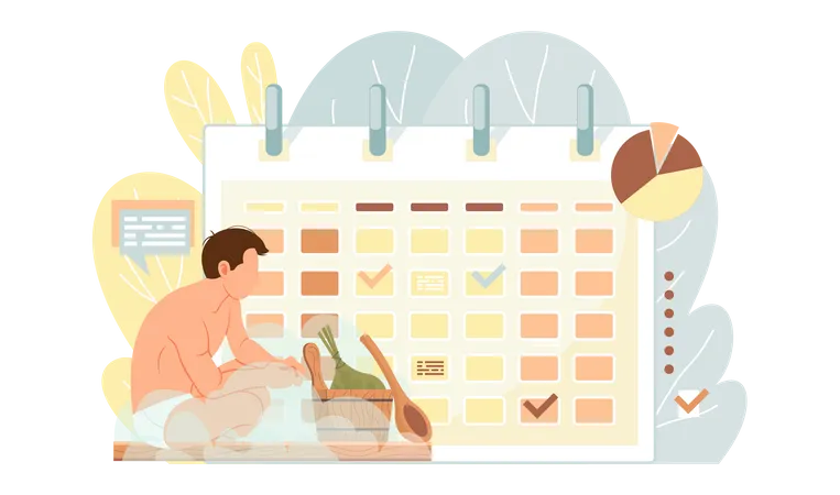 Sauna Appointment  Illustration