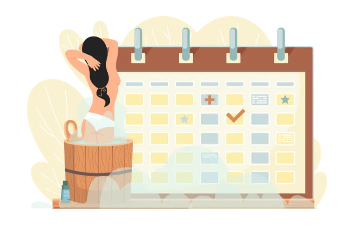 Sauna Appointment  Illustration