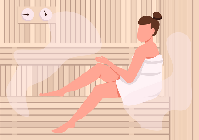 Sauna  Illustration