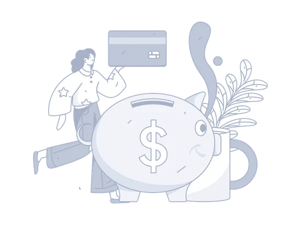 Save credit  Illustration