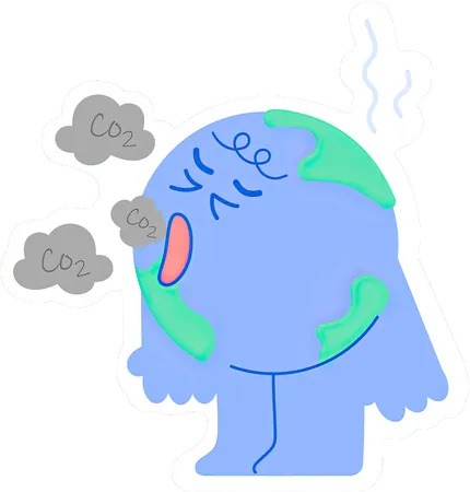 Save earth from pollution  Illustration