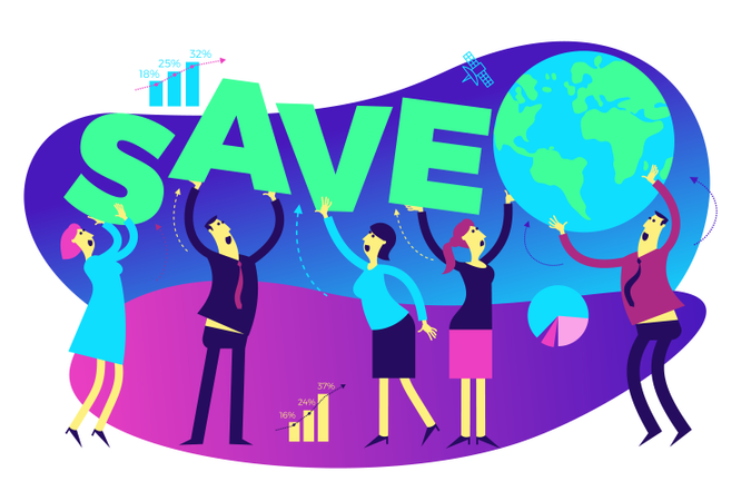 Save earth  Illustration