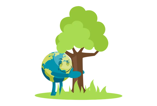 Save environment and save tree Illustration