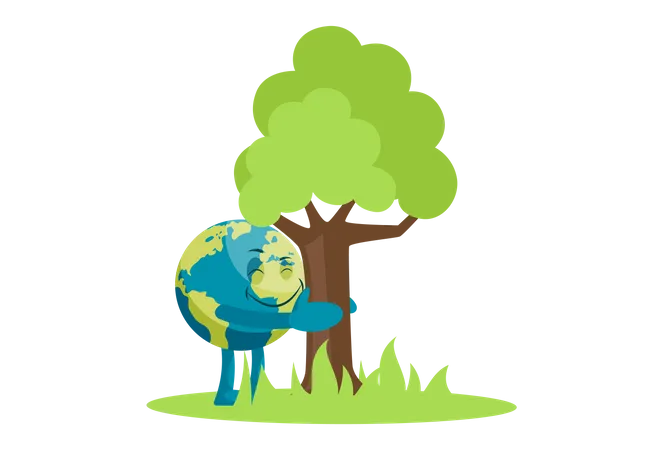 Save environment and save tree  Illustration