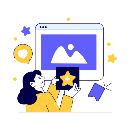 Save Favorite  Illustration